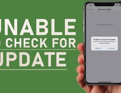 iPhone unable to check for update
