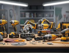 All-in-one portable tool set with drill and saw