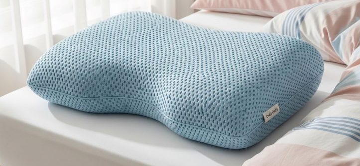 Breathable cooling pillow with ventilated design for children who sweat during sleep